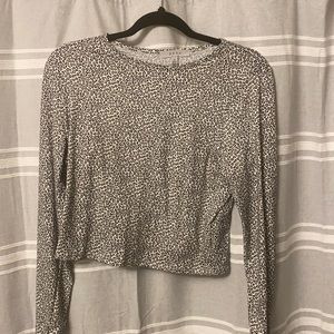 Cheetah cropped longsleeve